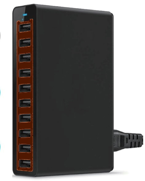10-port multi-charger