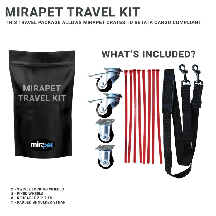 Travel Kit for Medium or Large Mirapet Crate