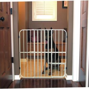 Big Tuffy Expandable Gate with Small Pet Door