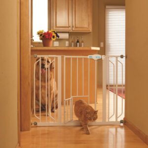 Extra Wide Pet Gate with Small Door