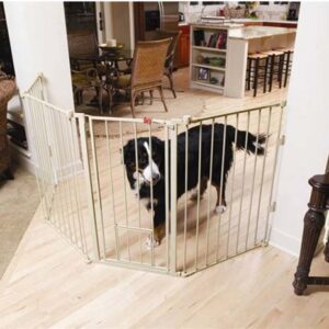 Flexi Extra-Tall Walk-Thru Gate with Pet Door