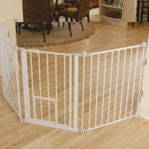 Flexi Extra-Tall Walk-Thru Gate with Pet Door